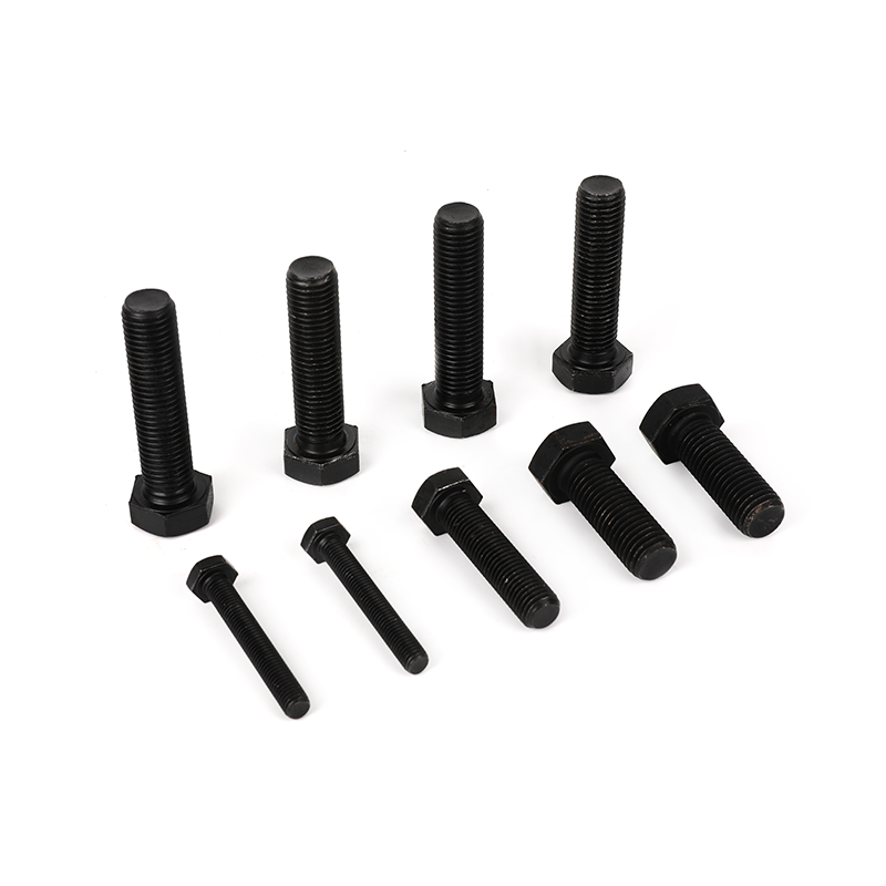 Grado 8.8 Ossido nero Bulloni esagonali a thread a full-thread, bullone della testa esagonale